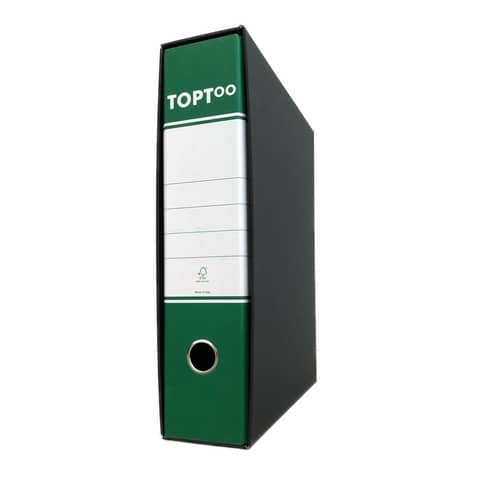 Registratore protocollo TOPToo con custodia dorso 8 cm verde 23x33 cm - FMCRTP8VE